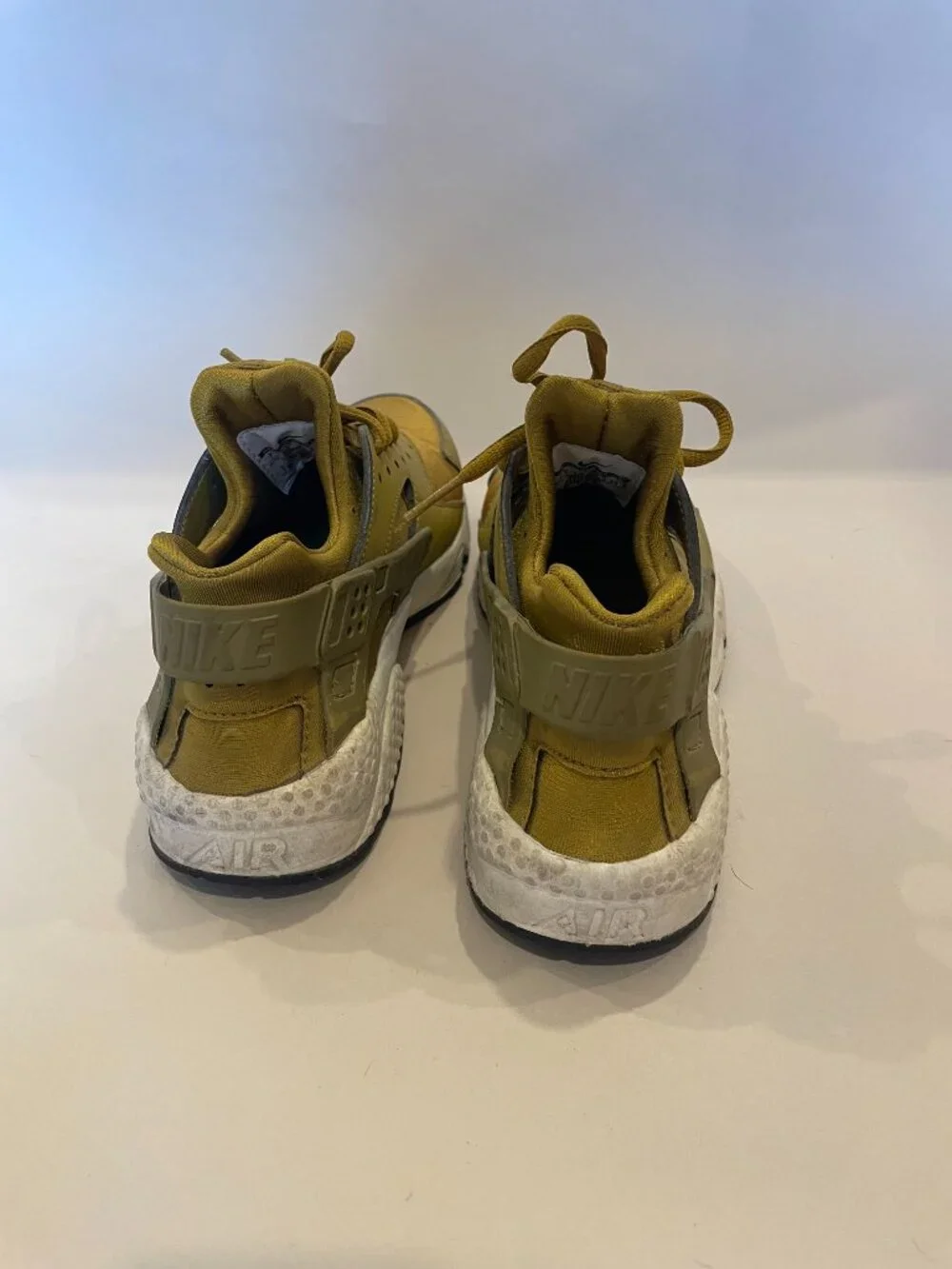 Nike Gold Huarache Sneakers